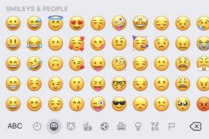 screenshot of emojis
