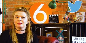Terri in the lucky 6 marketing office