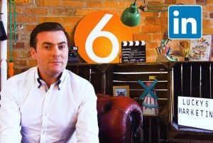 Lee in the lucky 6 marketing office